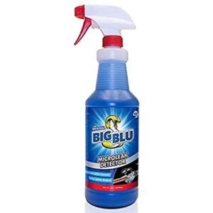 Rilevatore fughe gas refrigerante Flacone da 946ml Microleak Detector Big Blu